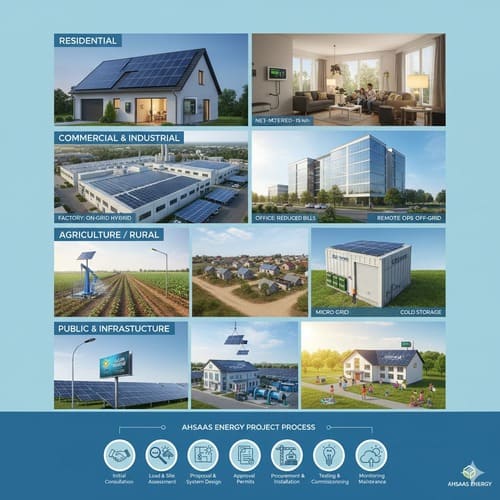 residential commercial industrial solar solutions ahsaas energy